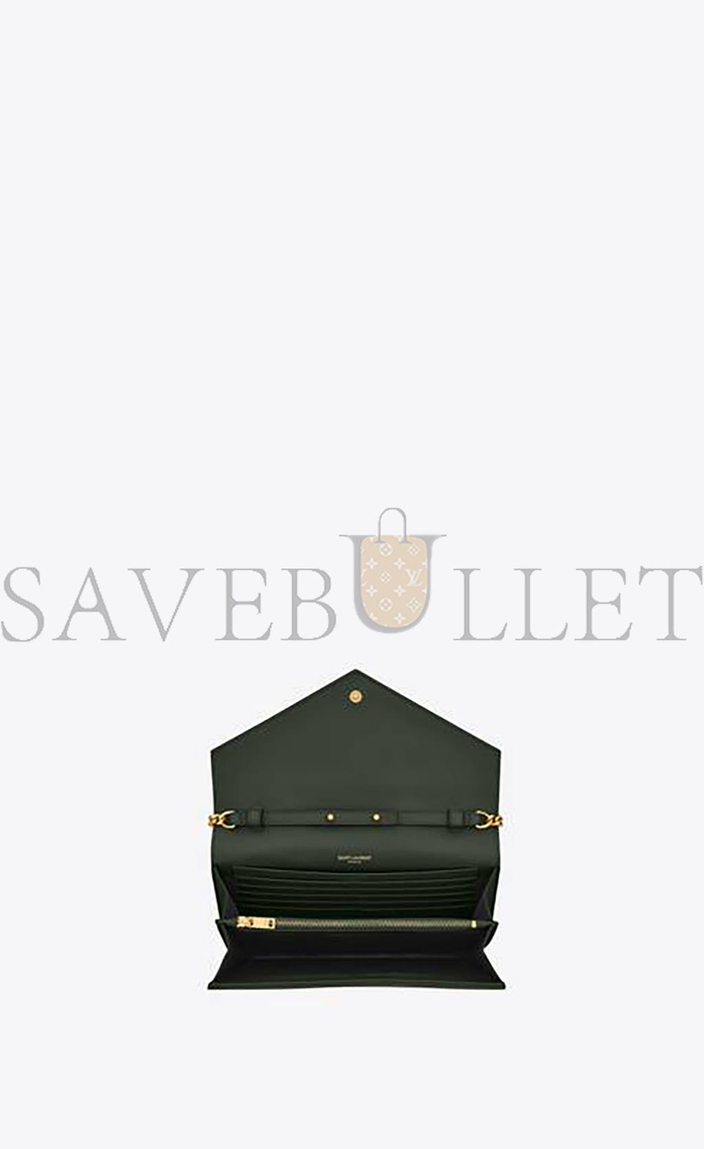 Y*L cassandre matelassÉ chain wallet in grain de poudre embossed leather 377828bow013051 (22.5*14*4cm)