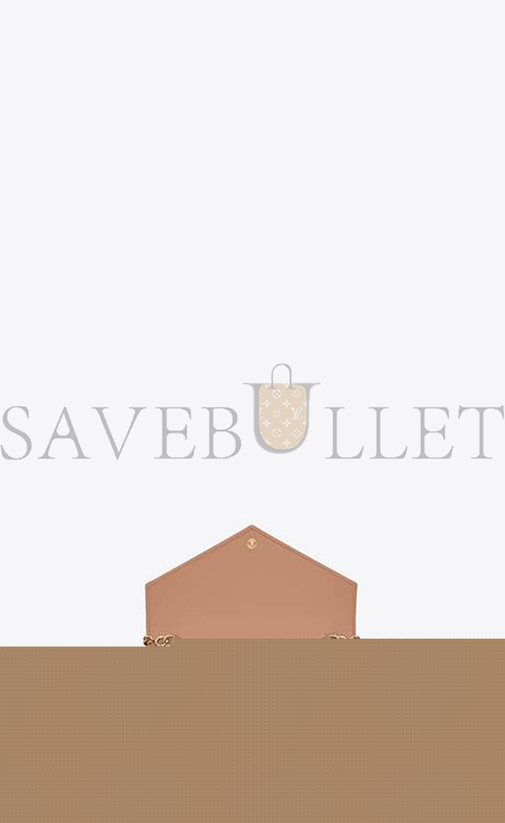 Y*L cassandre matelassÉ envelope chain wallet in grain de poudre embossed leather 695108bow019830 (19*12.5*3.5cm)