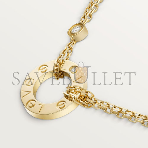Ca*t*er  love necklace, 2 diamonds b7219500