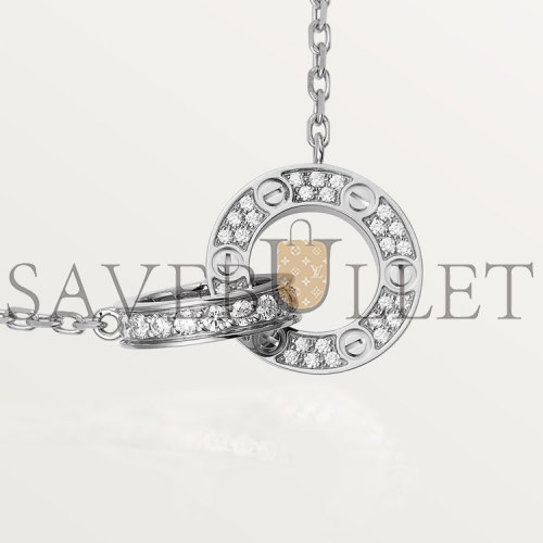 Ca*t*er  love necklace, diamond-paved b7216300