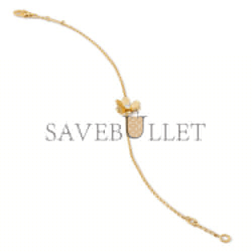 V*N CL*F arpels frivole bracelet, mini model - yellow gold, diamond  vcarp0j200