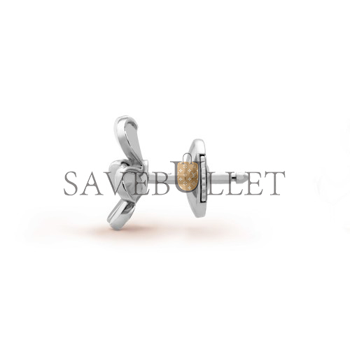 V*N CL*F arpels frivole earrings, mini model - white gold, diamond  vcarp0j600