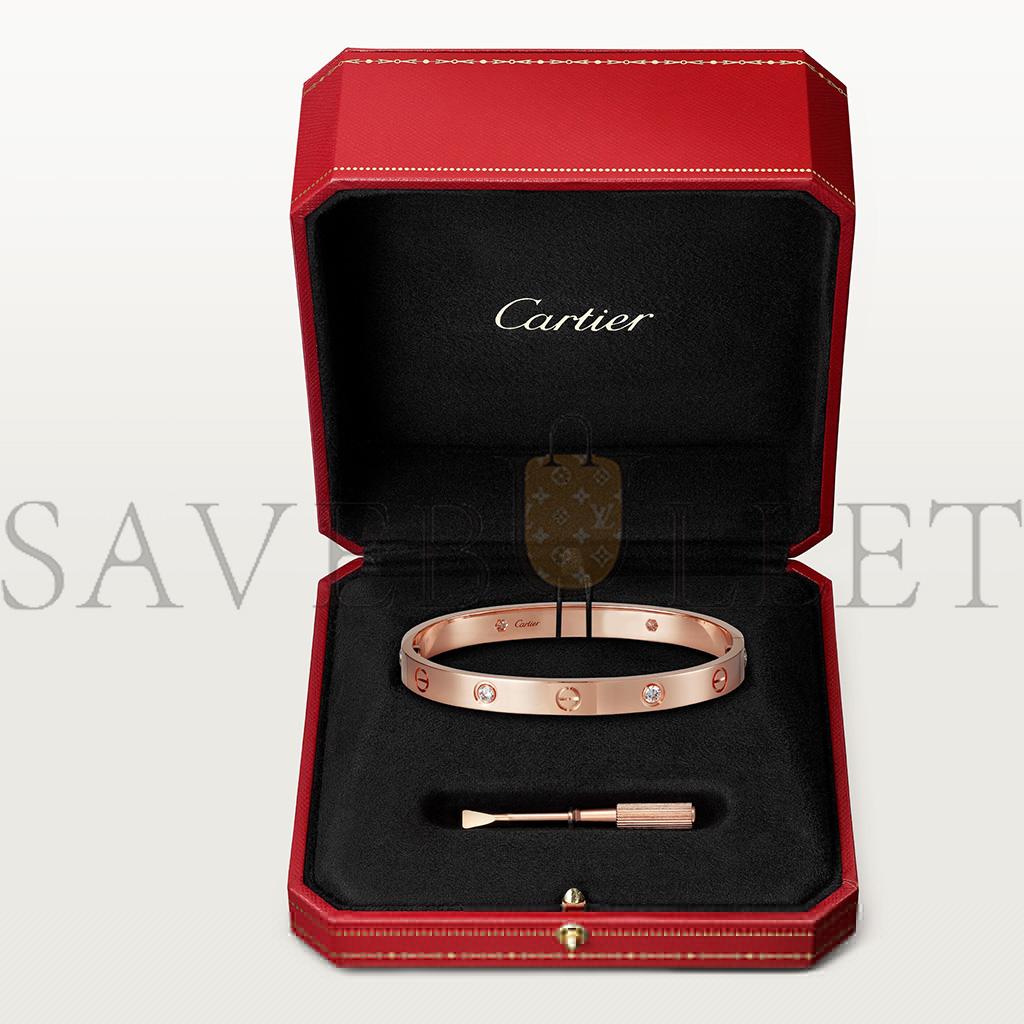 Ca*t*er love bracelet, 4 diamonds  b6069917