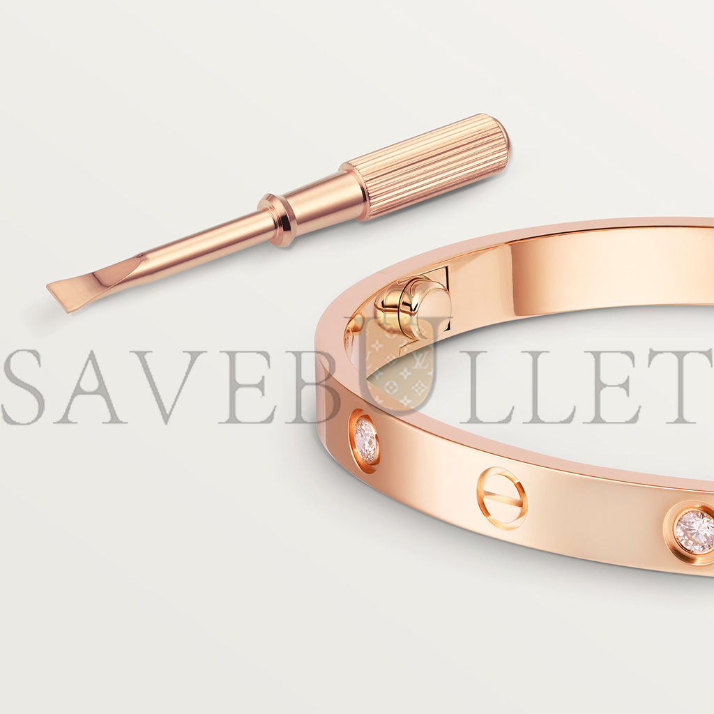 Ca*t*er love bracelet, 4 diamonds  b6069917