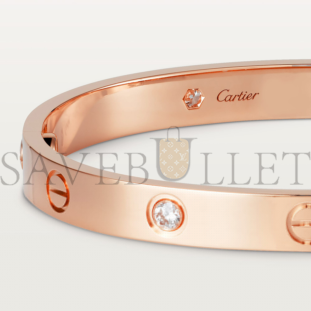 Ca*t*er love bracelet, 4 diamonds  b6069917