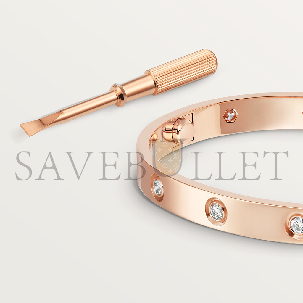 Ca*t*er  love bracelet, 10 diamonds b6070217