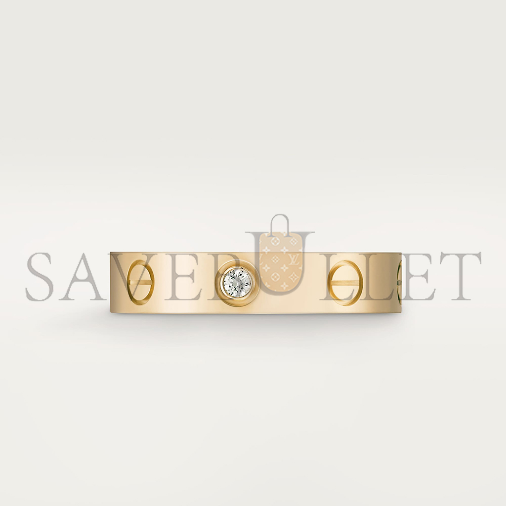 Ca*t*er  love wedding band, 1 diamond b4056100