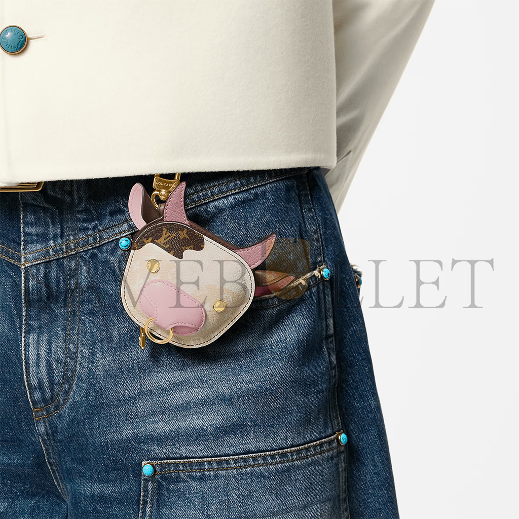 l**is V*t*n cow pouch bag charm m02051
